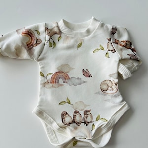 Newborn long sleeve,Preemie boy bodysuit, Baby girl clothes, Newborn onepiece, Reborn doll clothes, Baby top, Newborn Coming Home Outfit
