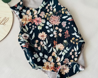 Frühchen Blumen Body: NICU Inkubator Wrap Outfit