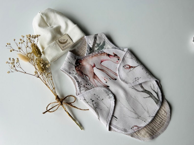 NICU Premature Muslin Wrap Set, Micro Preemie Clothes, Nicu Incubator