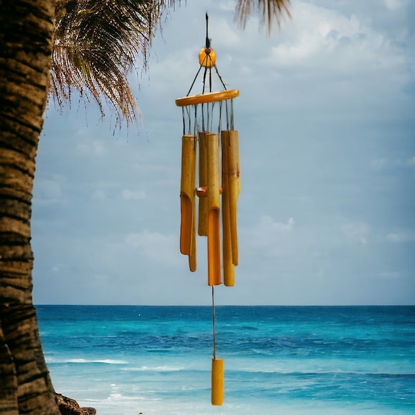 Wind chime wind chime bamboo wooden chime wind gong