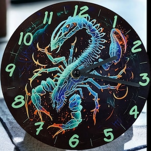 Wall clock children&#39;s room zodiac sign personalized gift