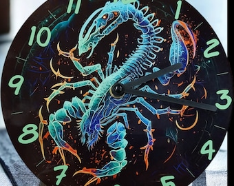 Horloge murale chambre enfant signe du zodiaque cadeau personnalisé