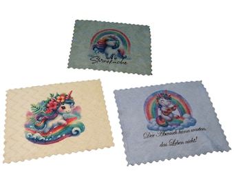 Dishcloths/Wiping Cloths with Funny Unicorn Saying, Washable