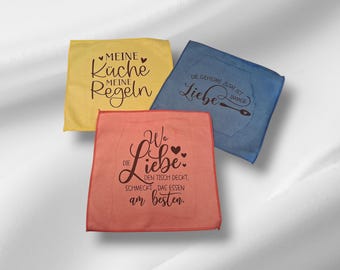 Dishcloths, wipes, and cleaning cloths with a funny saying, washable