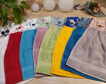 Guest towel, kitchen towel, practical for hanging up