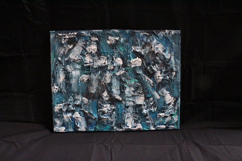 Rough Seas Textured Painting