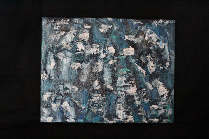 Rough Seas Textured Painting