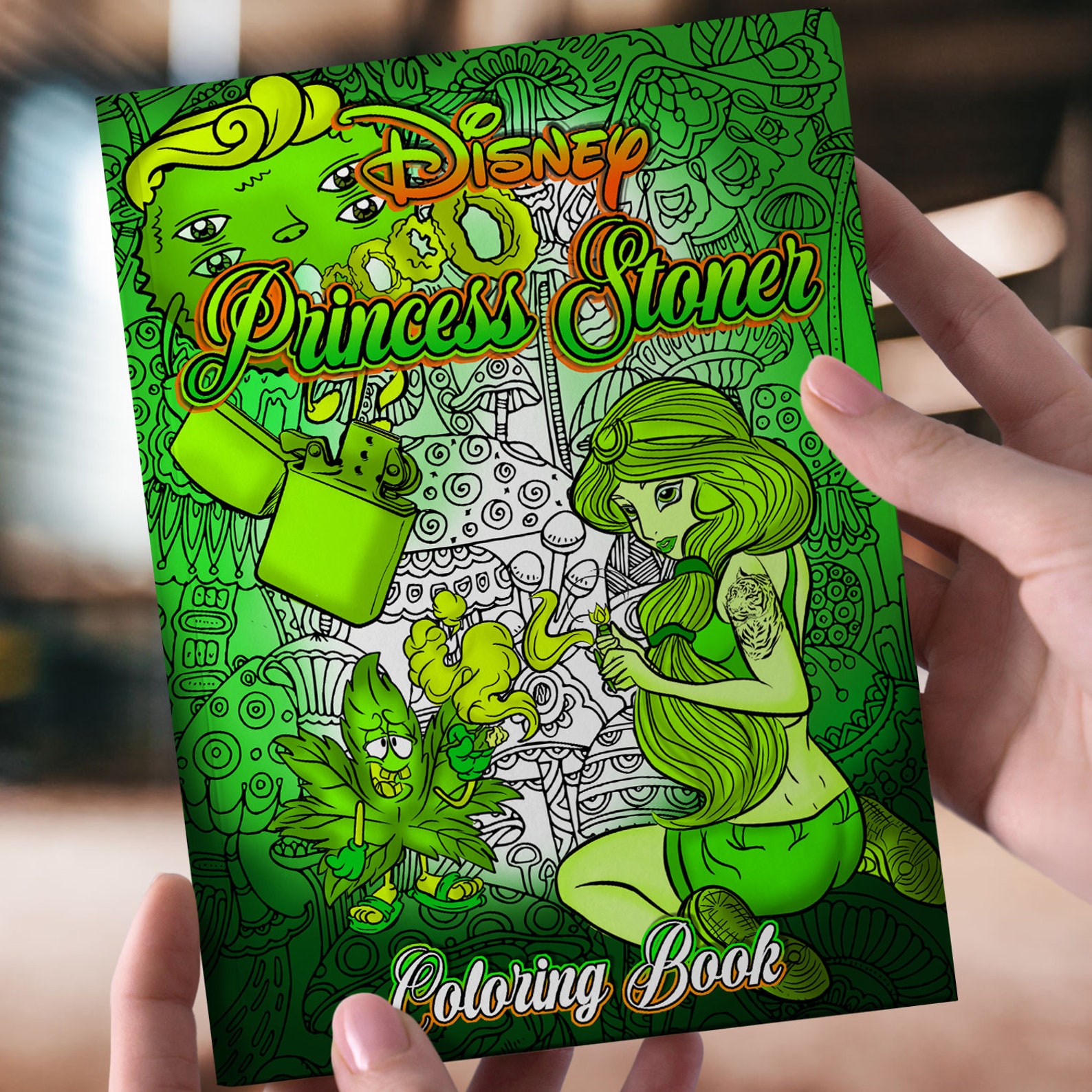 Princess Stoner Coloring Book: The Stoner's Psychedelic | Etsy