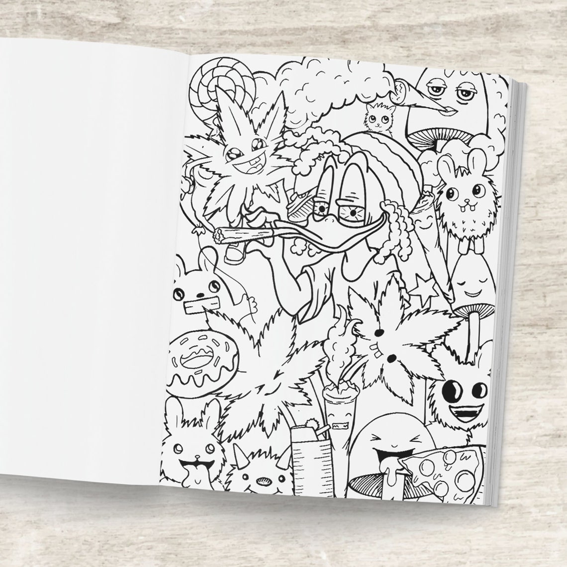 Stoner Coloring Book: Stress Relief And Relaxation Coloring | Etsy