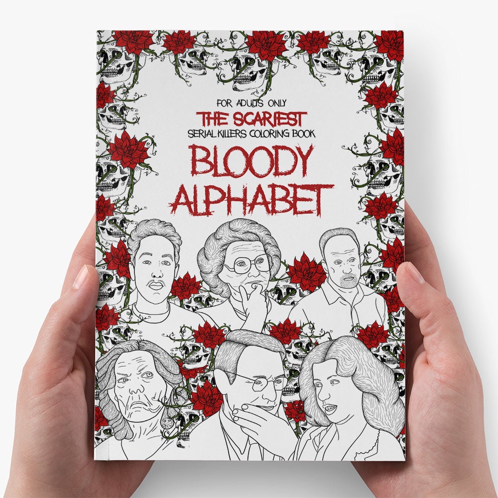 Bloody Alphabet: Coloring Book for Adults. Over 50 images of | Etsy