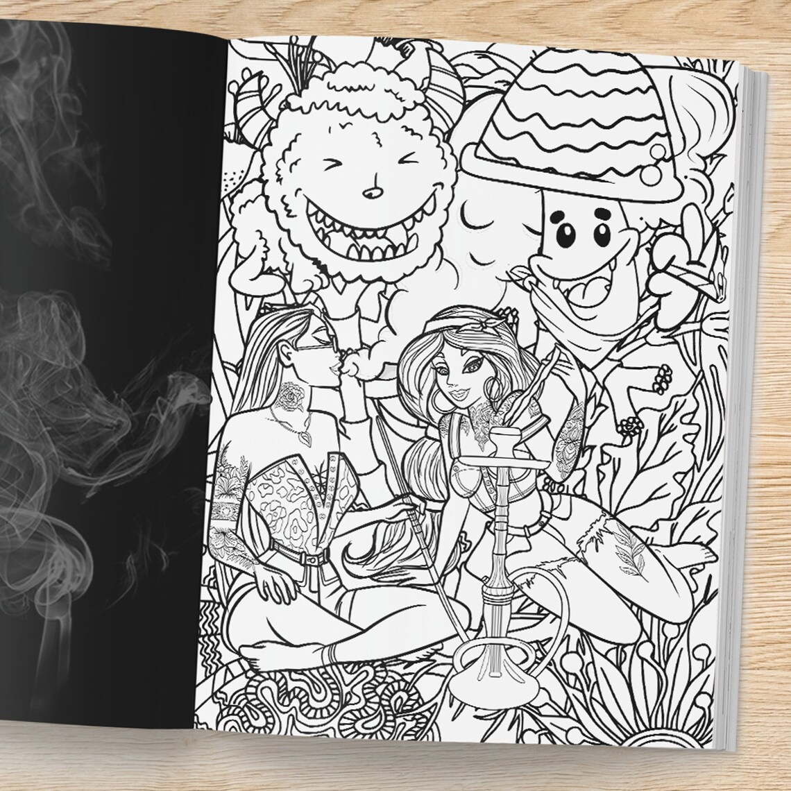 Princess Stoner Coloring Book: The Stoner's Psychedelic | Etsy