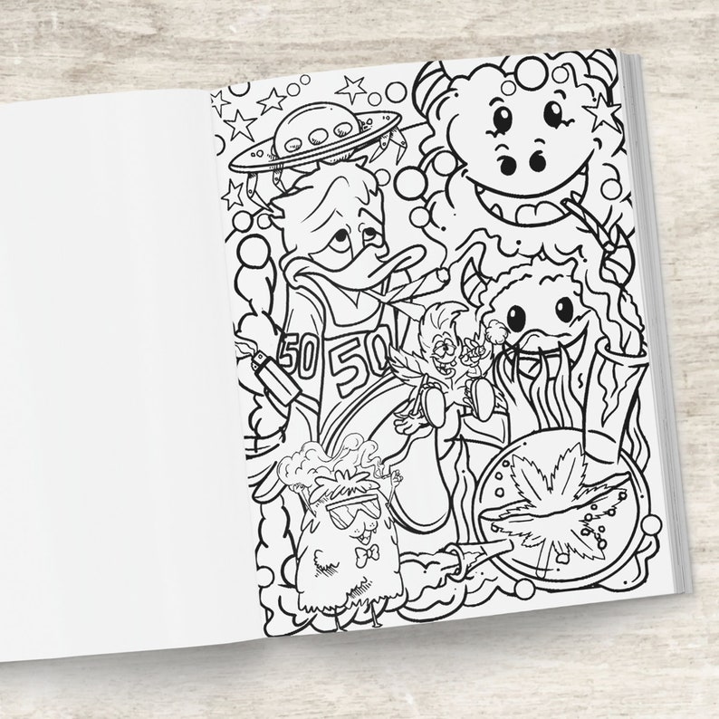 Stoner Coloring Book: Stress Relief And Relaxation Coloring | Etsy