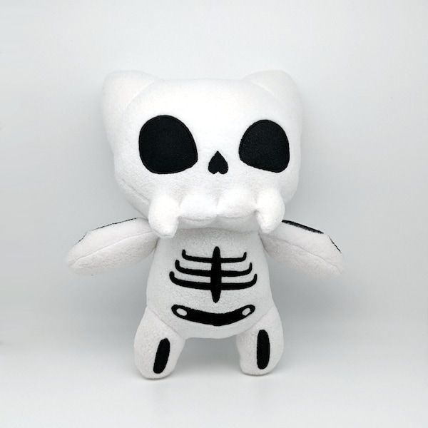 Skeleton Kitty Skeleton Plushie - Etsy
