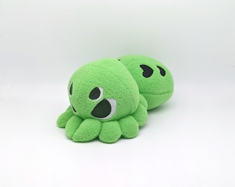 Spider Plushie Lime Green Hearts Skull Peluche Stuffie