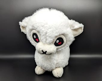 Alpaca Plushie White Sherpa Minky Fur Llama Stuffie Sheep Lamb