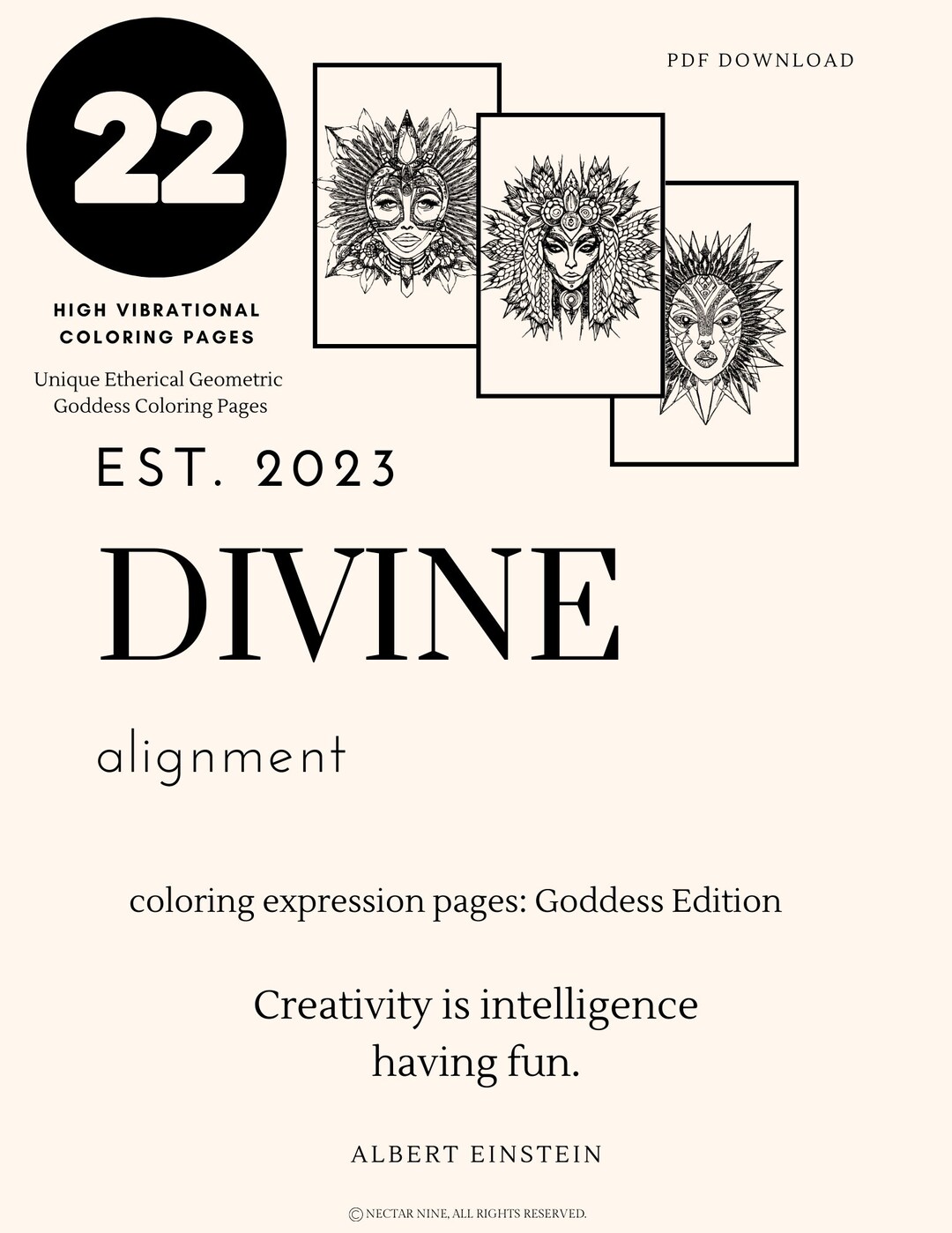 Unlock Divine Alignment With Intricate Coloring Pages for Mindful ...