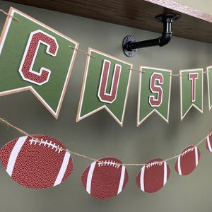 Football Game Day Party Banner, Football Season Decor, Sports Birthday Banner, Football Party