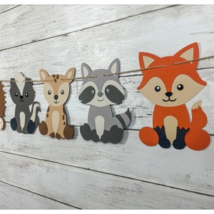 Woodland Baby Shower Banner, Woodland Animal Nursery Garland, Woodland Baby Shower, Woodland Animals Banner, Woodland Baby Shower