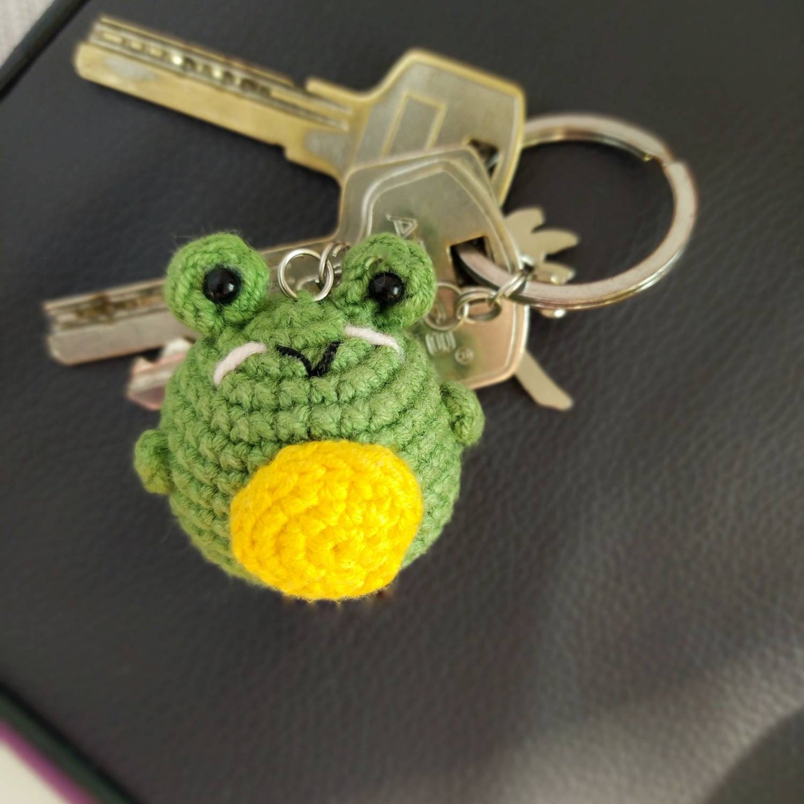 Kawaii frog keychain frog plush little frog toy froggy Etsy