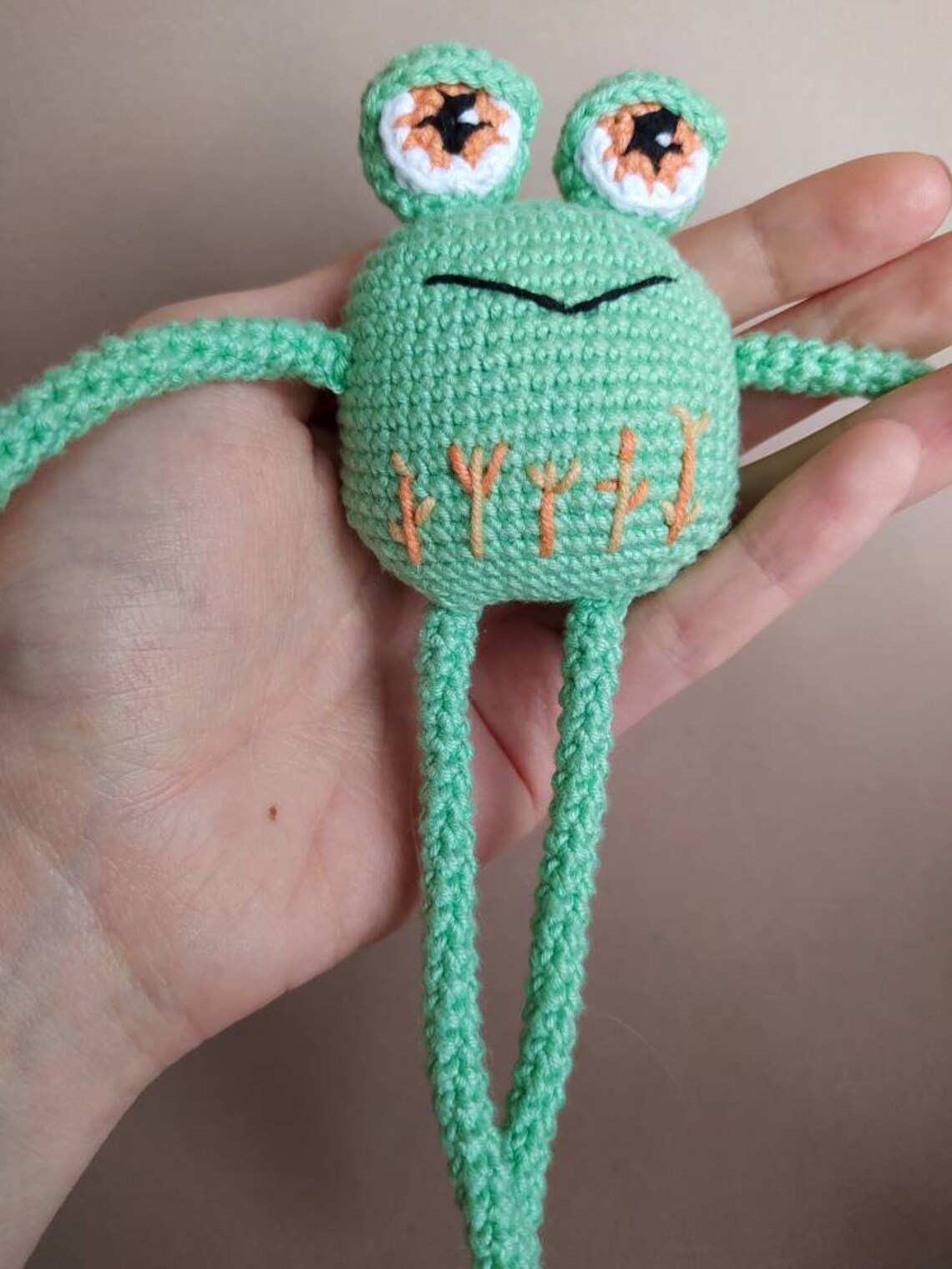 Kawaii plush frog keychain froggie cute frog gift Etsy