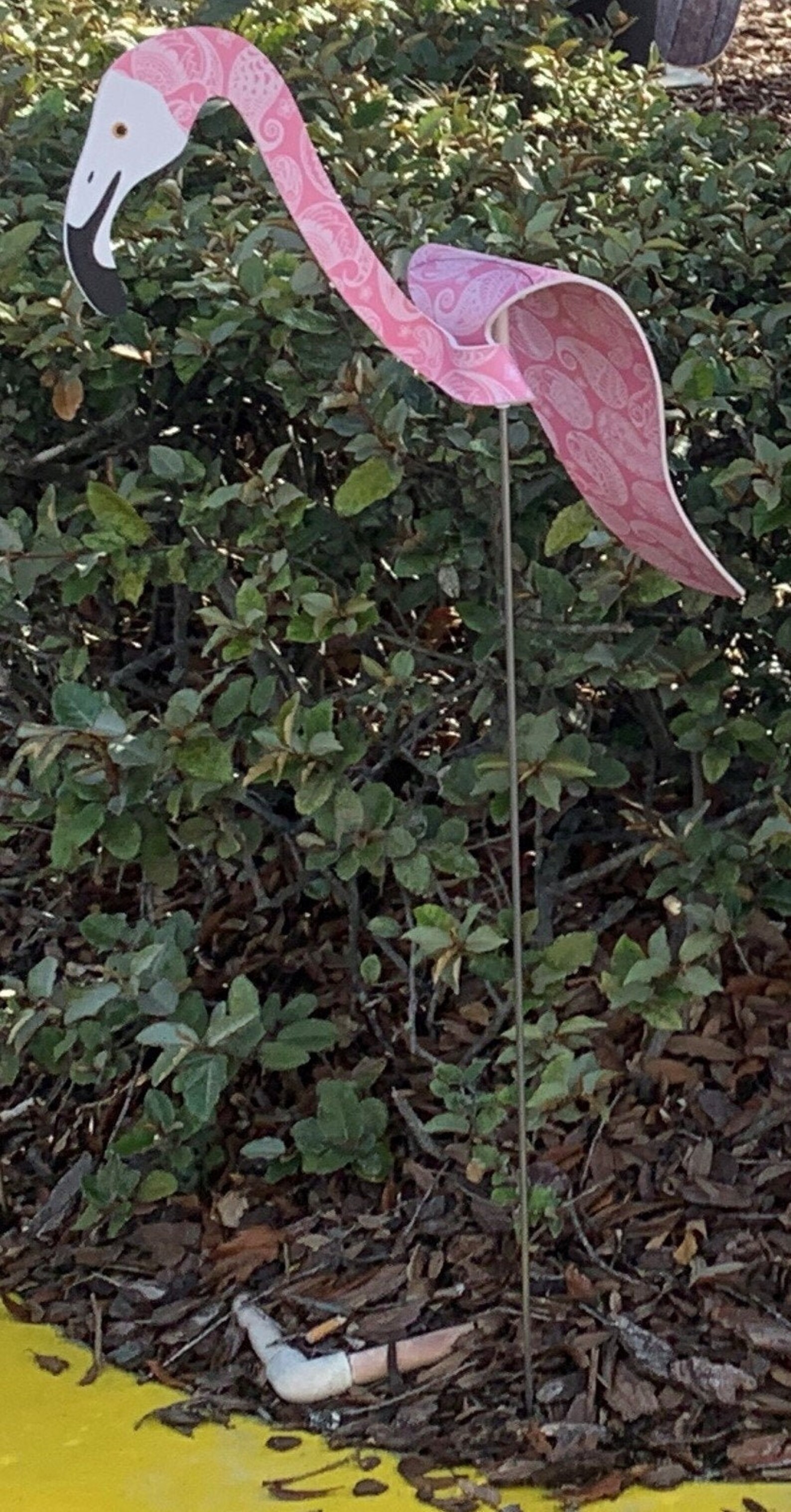 Dancing Yard Flamingos Yard Decor Etsy