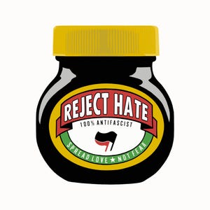 Reject Hate Art Print 30cm