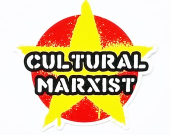 Culturele marxistische gevormde vinylsticker