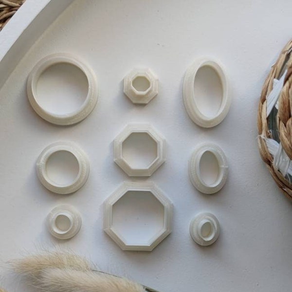 Polymer Clay Cutter Set | Ausstechform | Präger | FIMO Cutter | Stempel | Polymer Clay Zubehör | DIY-Werkzeug | handmade Schmuck | Basic