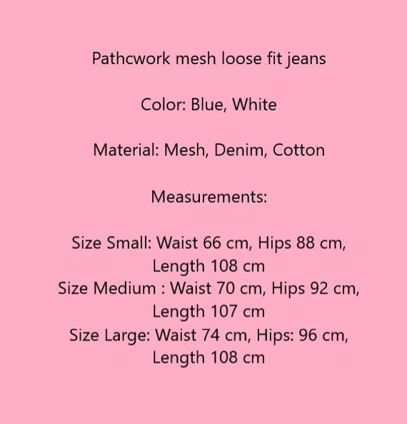Mesh Patchwork Jeans Women Pacthed Jeans High Waisted Jeans - Etsy