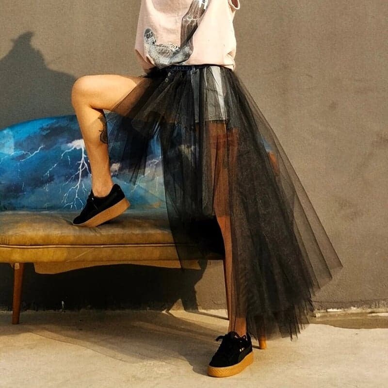 Tulle Skirt Women Denim Skirt Jean Skirt Boho Skirt Pleated - Etsy