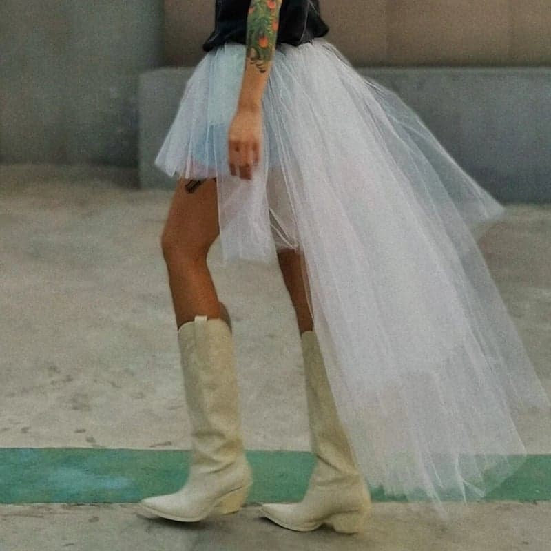 Tulle Skirt Women Denim Skirt Jean Skirt Boho Skirt Pleated - Etsy