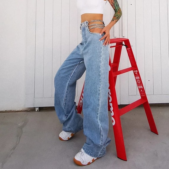 High Waisted Jeans Baggy Jeans Vintage 