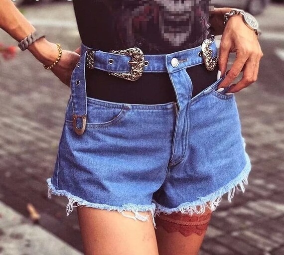 Jean Shorts High Waisted Jeans Women 