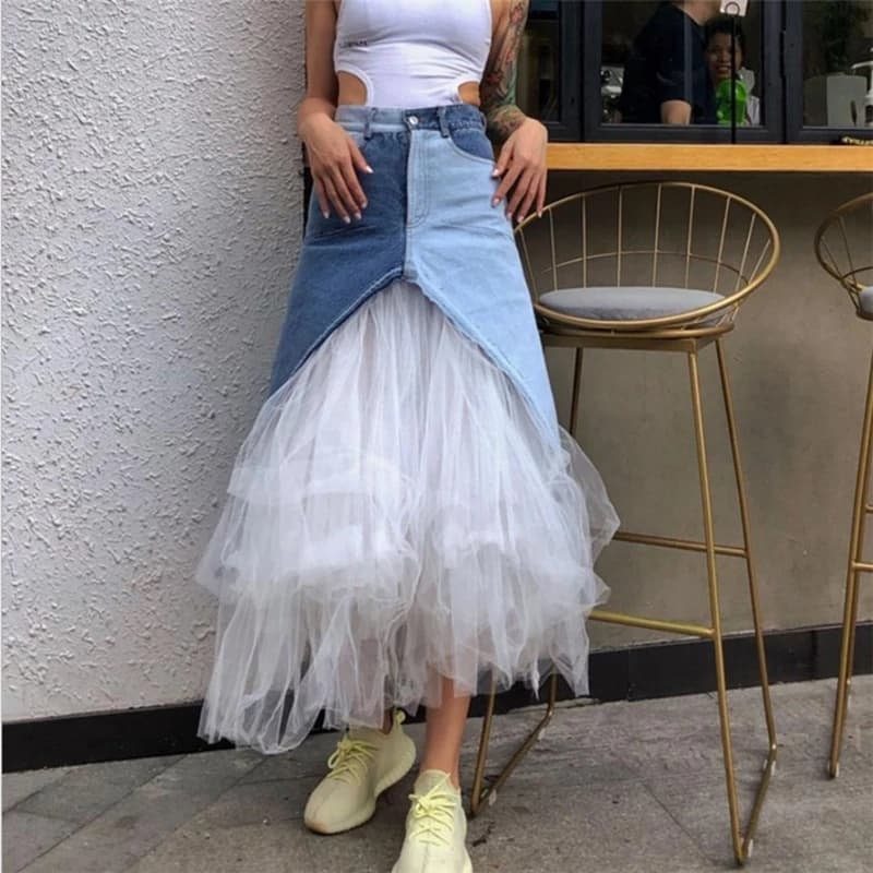 tutu with jean shirt