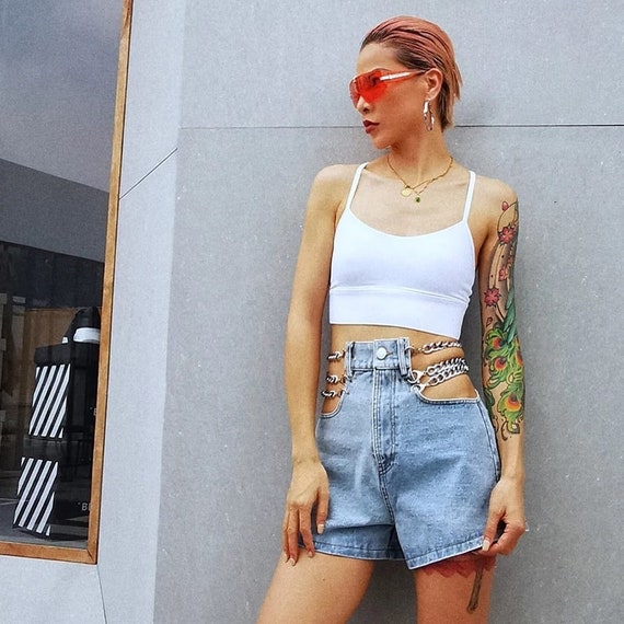 Streetwear Jeans Women Upcycled 