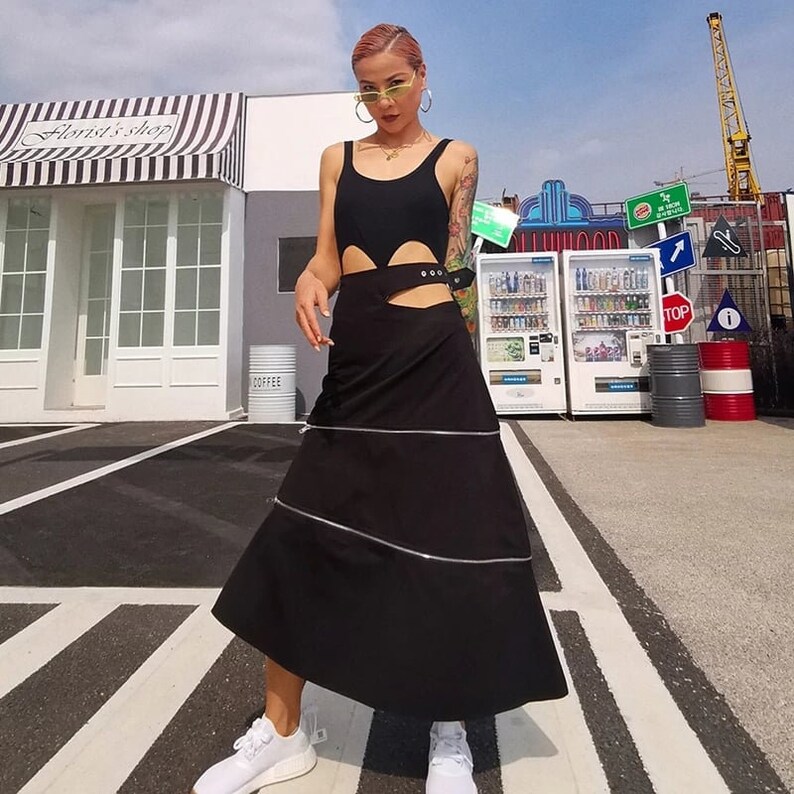 Denim maxi skirt Plaid skirt Circle skirt Boho skirt Skater skirt Cotton skirt women Wrap skirt Detachable skirt High waist skirt Maxi skirt