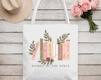 Women of the Bible Tote Bag, Christian Faith Gift