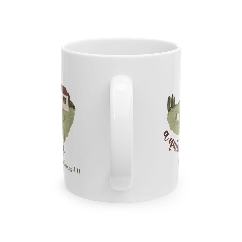 A Quiet Life, 1 Thessalonians 4:11, Christian Mug, Bible Scripture Mug, Ceramic Mug, 11 oz