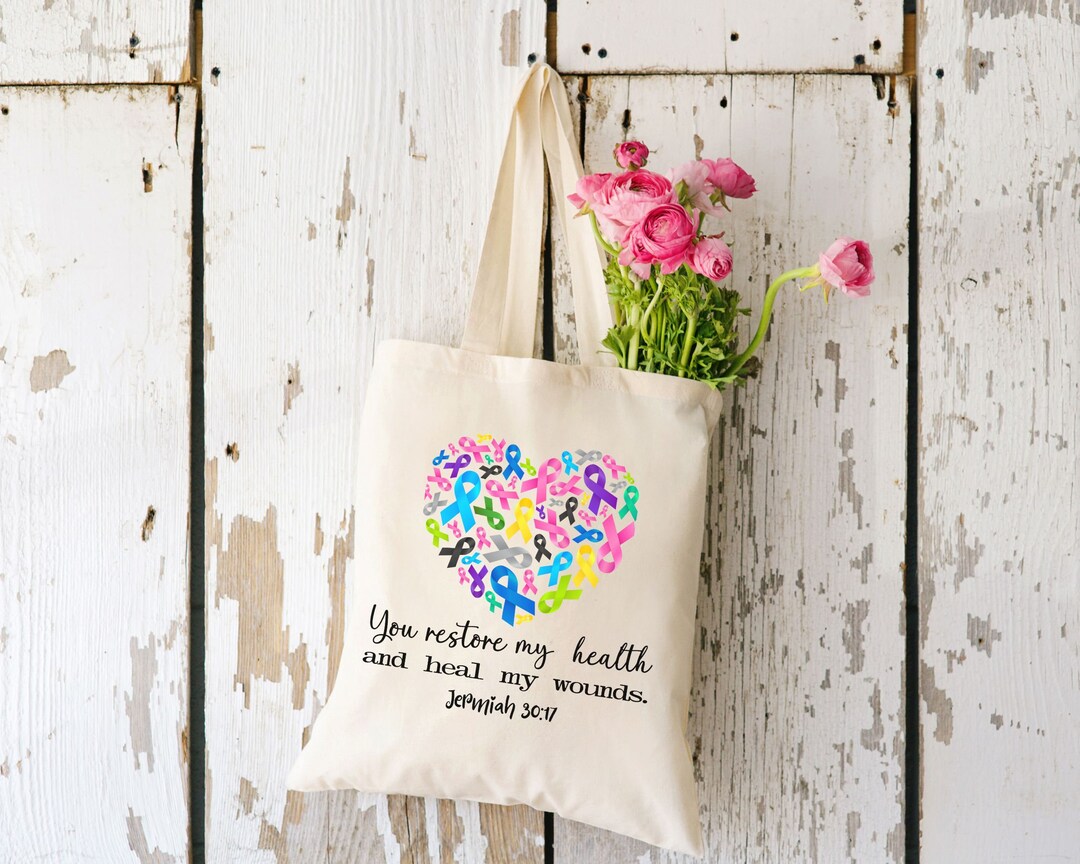 Cancer Survivor Gift, You Restore My Health, Cancer Survivor Tote