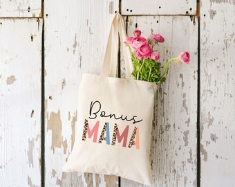 Bolsa de lona de algodón Bonus Mama, regalo para madrastra