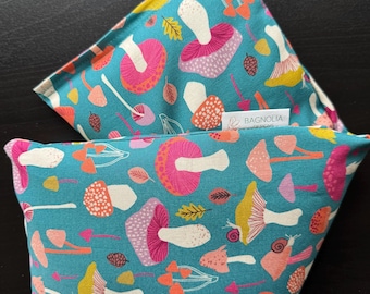 Toadstool Parade Heat Bag. 6 x 17 inches