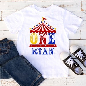 Circus Theme Personalized Birthday Shirt| Carnival Theme First Birthday Shirt| Circus Themed Party Shirt