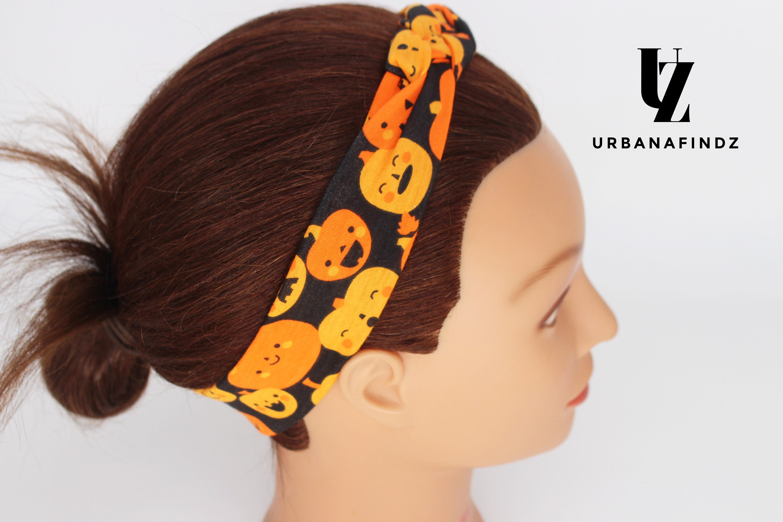 Halloween Pumpkin Sailor Knot Headband Adult Headband Mommy Etsy UK