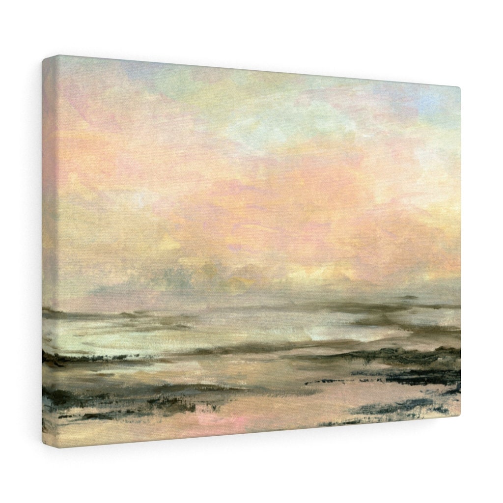 Ocean Sunset Painting Canvas / Poster Ocean Wall Art | Etsy