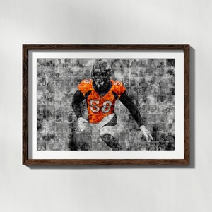 Von Miller cartel Denver Broncos Decoración NFL Football | Etsy