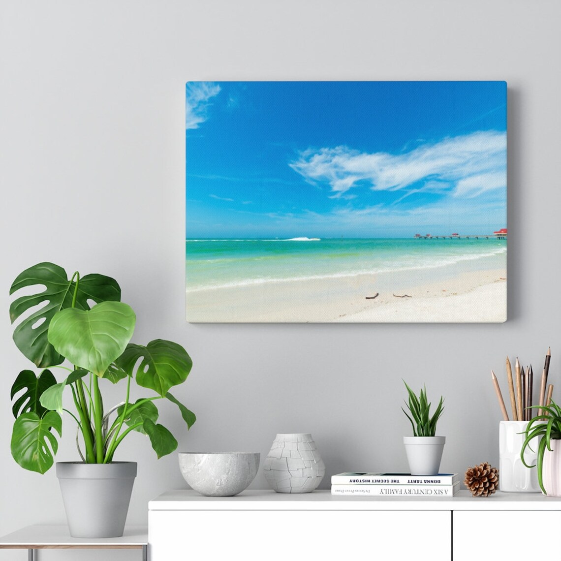 Clearwater Beach Art Print Canvas / Poster Home Decor Etsy