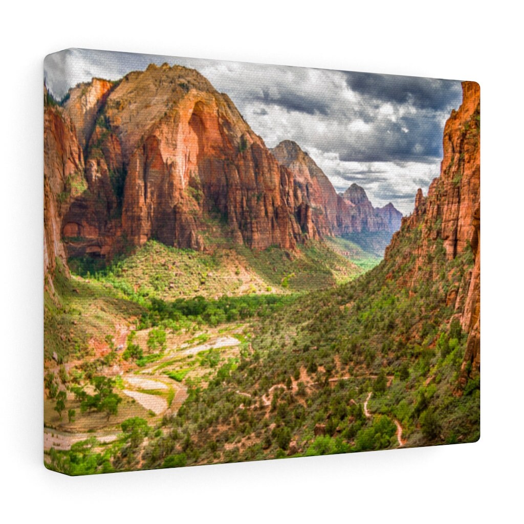 Zion National Park Art Print Zion National Park Decor Canvas - Etsy