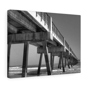 Jacksonville Black and White Canvas Print, Jacksonville Home Decor, Jacksonville Design, US Cities, Gift