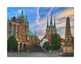 Erfurt Germany Photography Print, German Cities, Deutschland, Home Decor Wall Art, Fine Art, Canvas Print, Custom Gift