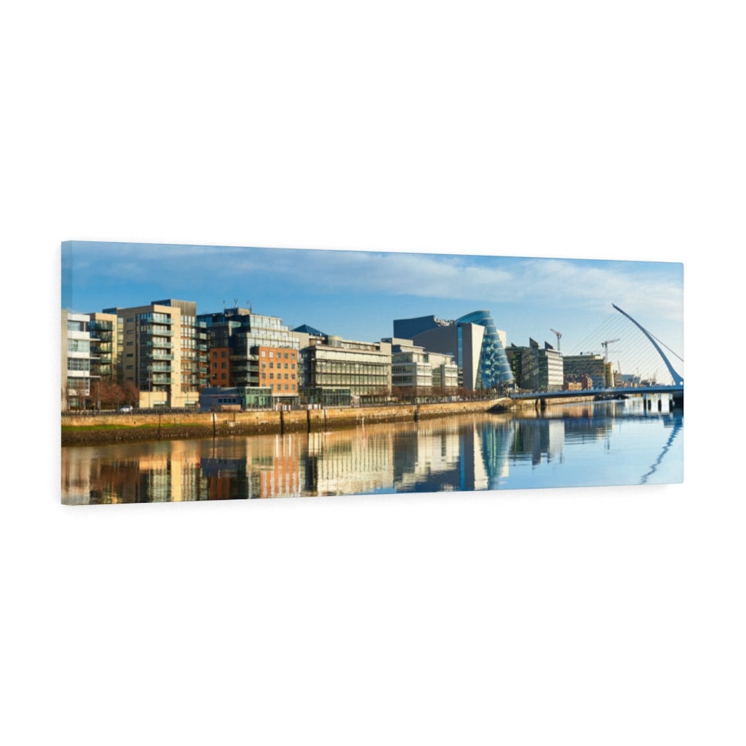 Dublin Ireland Canvas Pano Print Dublin Home Decor Dublin Etsy